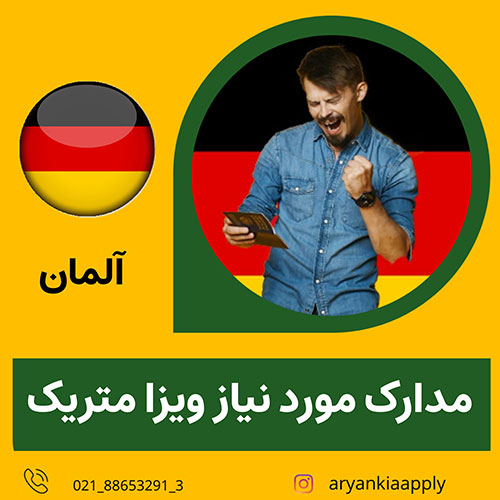 مدارک مورد نیاز برای اخذ ویزای آلمان